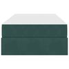 vidaXL Lit avec rangement et matelas Vert fonc&eacute; 90 x 200 cm Velours
