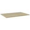vidaXL Panneau de biblioth&egrave;que 8pcs Ch&ecirc;ne sonoma 60x40x1,5cm Agglom&eacute;r&eacute;