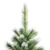 vidaXL Sapin de No&euml;l artificiel &agrave; charni&egrave;re avec neige en flocons