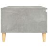 vidaXL Table basse Gris b&eacute;ton 90x50x36,5 cm Bois d'ing&eacute;nierie