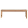 vidaXL Banc de jardin avec coussin vert 150 cm Bois de teck massif