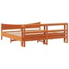 vidaXL Cadre de lit et t&ecirc;te de lit cire marron 180x200 cm bois de pin