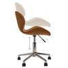 vidaXL Chaises pivotantes &agrave; manger lot de 2 Marron Velours