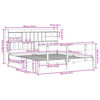 vidaXL Lit biblioth&egrave;que sans matelas 180x200 cm bois massif de pin