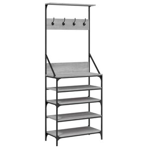 vidaXL Porte-v&ecirc;tements et rangement des chaussures sonoma gris