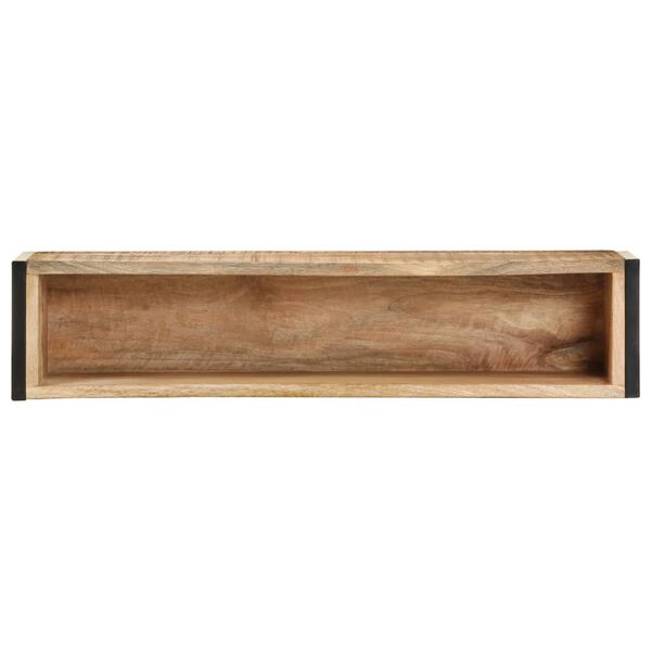 vidaXL Jardinière 90x20x68 cm Bois de manguier brut