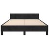 vidaXL Cadre de lit sans matelas noir 120x190 cm velours