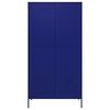 vidaXL Garde-robe Bleu marine 90x50x180 cm Acier