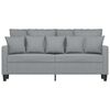 vidaXL Canap&eacute; &agrave; 2 places Gris clair 140 cm Tissu