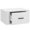 vidaXL Tables de chevet murales 2 pcs Blanc 50x36x25 cm