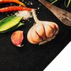 vidaXL Tapis de cuisine lavable impression d'&eacute;pices 45x150 cm velours