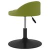 vidaXL Chaises pivotantes &agrave; manger lot de 2 Vert clair Velours