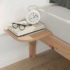 vidaXL Cadre de lit avec tables de chevet Naturel 140 x 220 cm