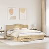 vidaXL Cadre de lit Ch&ecirc;ne Sonoma 180 x 200 cm Bois d'ing&eacute;nierie