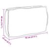 vidaXL Coussin Anthracite 70 x 40 x 12 cm Tissu Oxford