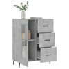 vidaXL Buffet gris b&eacute;ton 69,5x34x90 cm bois d'ing&eacute;nierie