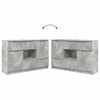 vidaXL Buffet avec tiroir Gris b&eacute;ton 100 x 30 x 65,6 Bois d'ing&eacute;nierie