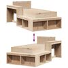vidaXL Cadre de lit sans matelas 75x190 cm bois de pin massif