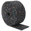 vidaXL Rouleau de granulat en caoutchouc Noir 1000 x 12 x 0,6 cm