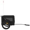 vidaXL Remorque de v&eacute;lo pour animaux de compagnie noir