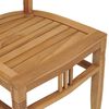 vidaXL Ensemble &agrave; manger de jardin 3 pcs Bois de teck solide