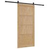 vidaXL Porte coulissante Marron 93 x 202 cm Pin massif