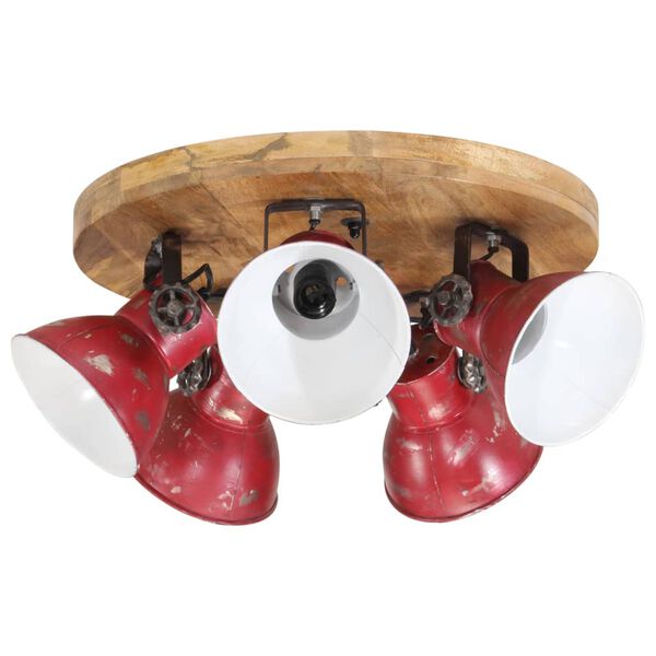 vidaXL Plafonnier 25 W rouge d&eacute;lav&eacute; 50x50x25 cm E27