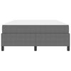 vidaXL Cadre de lit avec matelas Gris clair 140 x 200 cm tissu