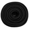 vidaXL Corde de bateau Noir complet 20 mm 25 m Polypropyl&egrave;ne
