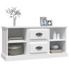 vidaXL Meuble TV blanc 99,5x35,5x48 cm bois d'ing&eacute;nierie