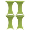 vidaXL Housses de table extensible 4 pcs 70 cm Vert