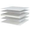 vidaXL Matelas en mousse à mémoire de forme blanc 140x190x17 cm doux