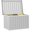 vidaXL Boîte de rangement de jardin Gris 109x67x65 cm