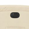 vidaXL Fauteuil inclinable &eacute;lectrique Cr&egrave;me Tissu