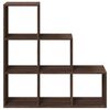 vidaXL &Eacute;tag&egrave;re s&eacute;paratrice de pi&egrave;ce 3 niveaux ch&ecirc;ne marron 99x29x99 cm