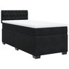 vidaXL Sommier &agrave; lattes de lit et matelas Noir 80x200 cm Velours