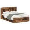 vidaXL Cadre de lit avec rangement Bois ancien 135 x 190 cm