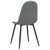 vidaXL Chaises &agrave; manger lot de 6 gris clair velours