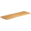 vidaXL Dessus de table 140x40x3,8 cm bord vivant bois massif manguier