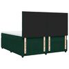 vidaXL Sommier &agrave; lattes de lit et matelas Vert fonc&eacute; 200x200cm Velours