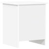 vidaXL Coffre de rangement Blanc 40 x 40 x 50 cm Bois d'ing&eacute;nierie