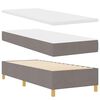 vidaXL Lit &agrave; ressorts avec matelas Taupe 80 x 200 cm tissu