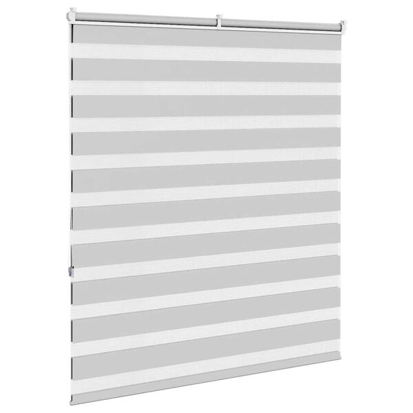 vidaXL Store z&egrave;bre gris clair largeur du tissu 115,9 cm polyester