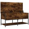 vidaXL Banc de rangement ch&ecirc;ne fum&eacute; 100x42,5x47 cm bois d'ing&eacute;nierie