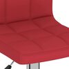 vidaXL Tabourets de bar lot de 2 rouge bordeaux tissu
