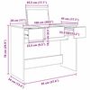 vidaXL Table de cosm&eacute;tiques avec tiroir Ch&ecirc;ne noir 100 x 45 x 76 cm
