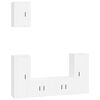 vidaXL Ensemble de meubles TV 5 pcs Blanc Bois d'ing&eacute;nierie
