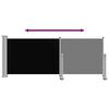 vidaXL Auvent lat&eacute;ral r&eacute;tractable de patio 100 x 300 cm Noir