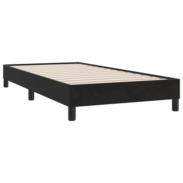 vidaXL Sommier &agrave; lattes de lit sans matelas noir 90x210 cm velours