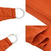 vidaXL Voile d'ombrage 160 g/m² Orange 2,5x4 m PEHD